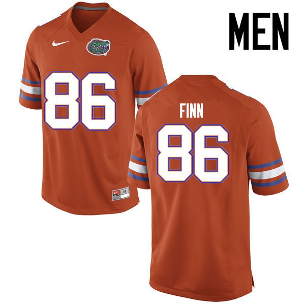 Florida Gators Men #86 Jacob Finn College Football Jerseys Orange
